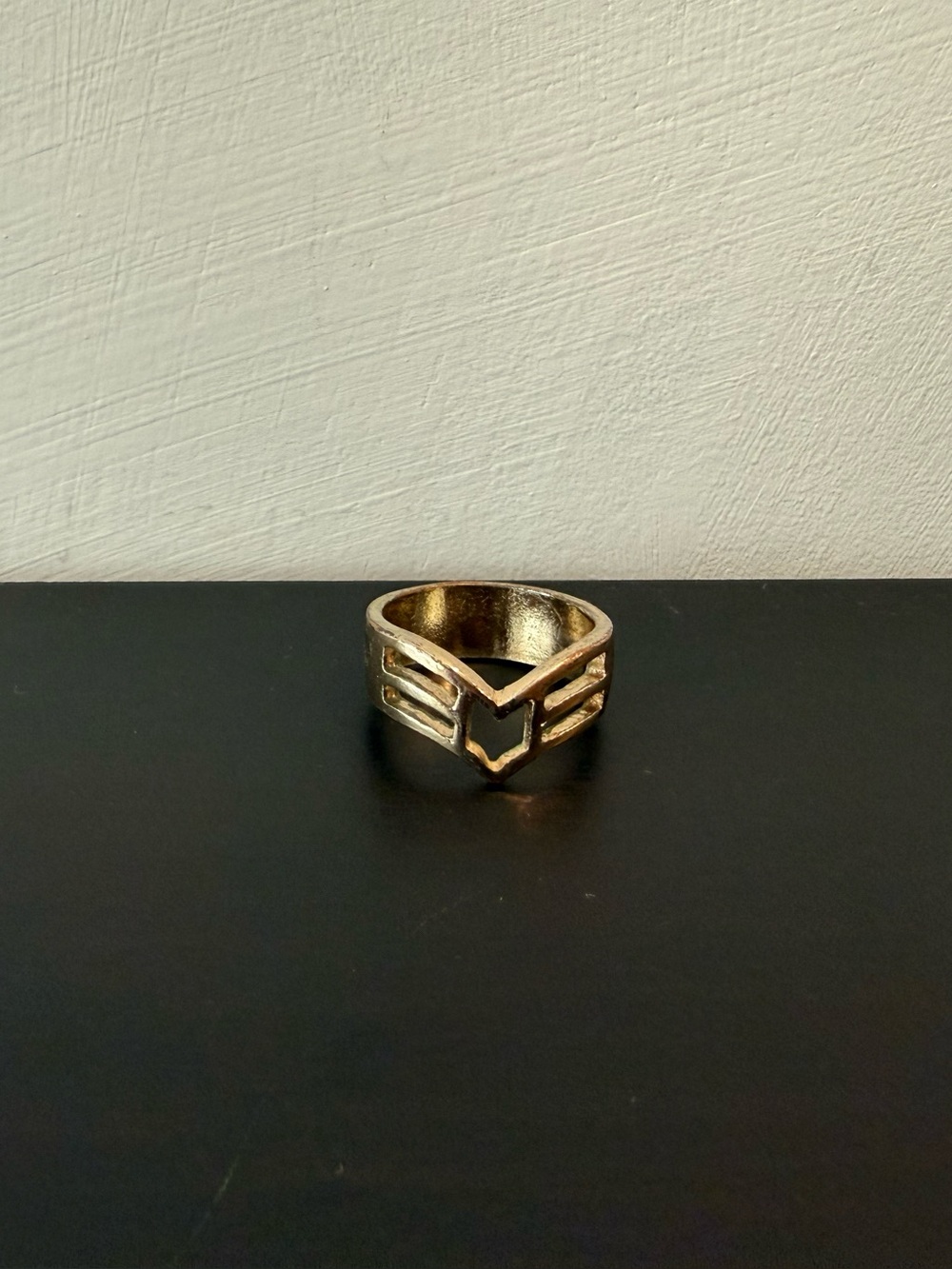 Gold arrow ring